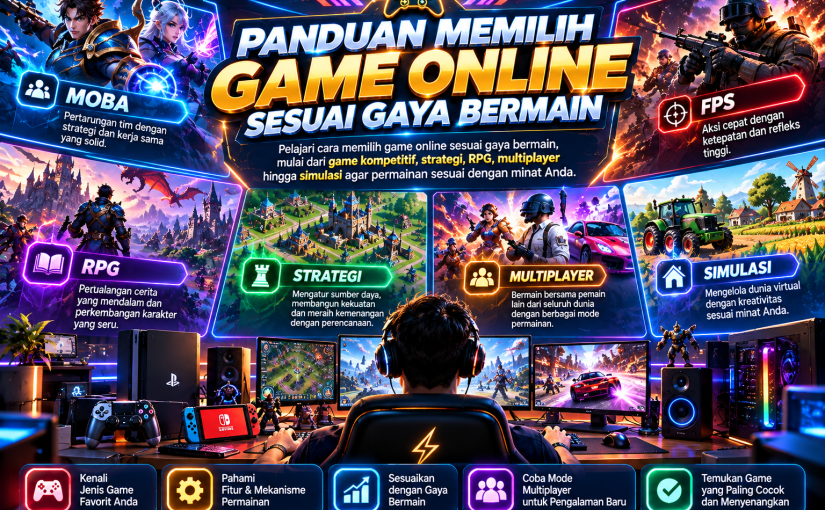 Cara Memilih Game Online yang Cocok Berdasarkan Gaya Bermain